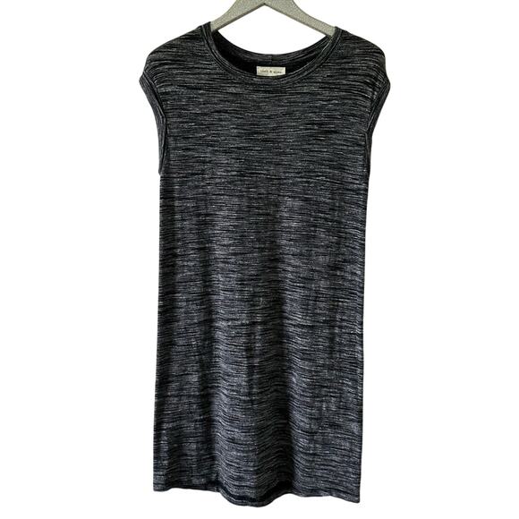 Cloth & Stone Heathered Gray/Black Dress - Picture 1 of 6